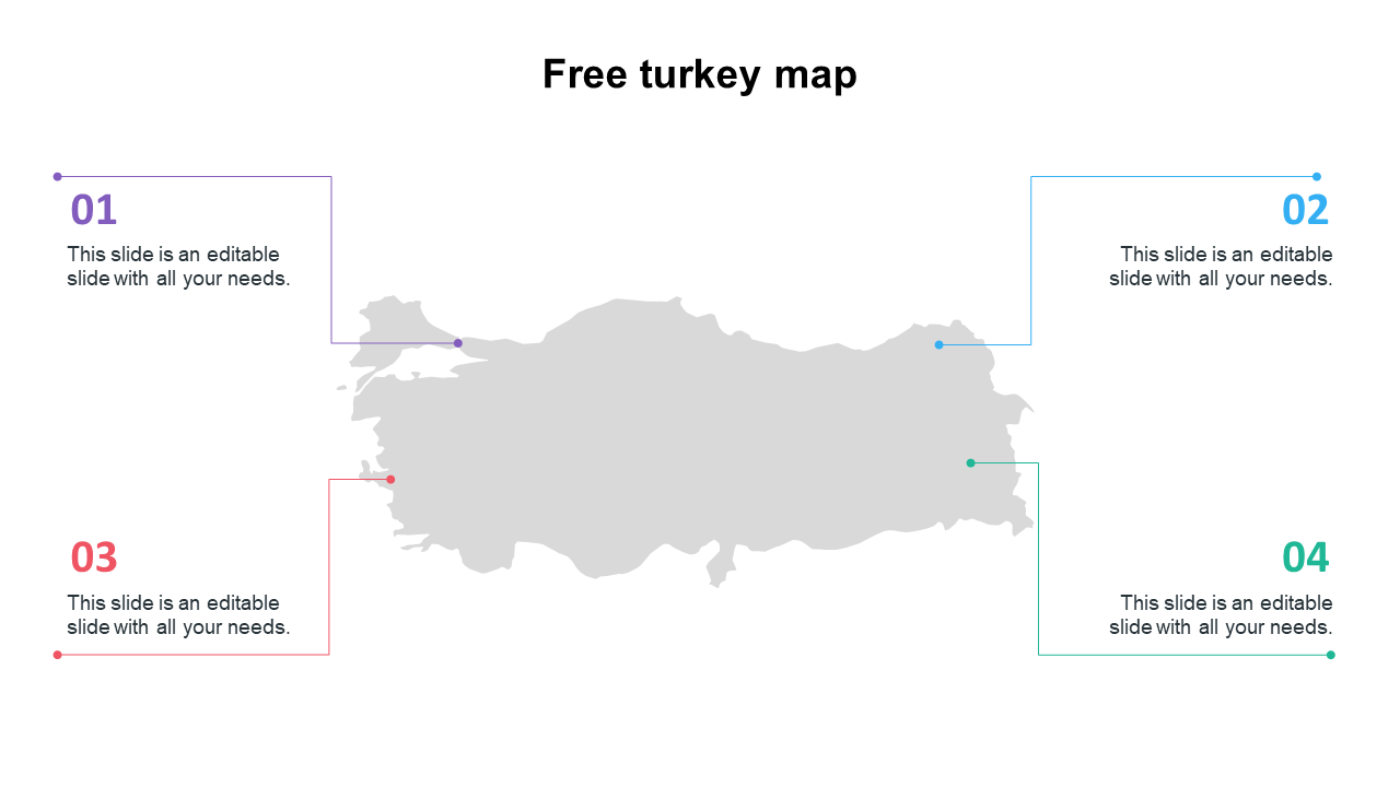 Free - Free Turkey Map PPT Presentations